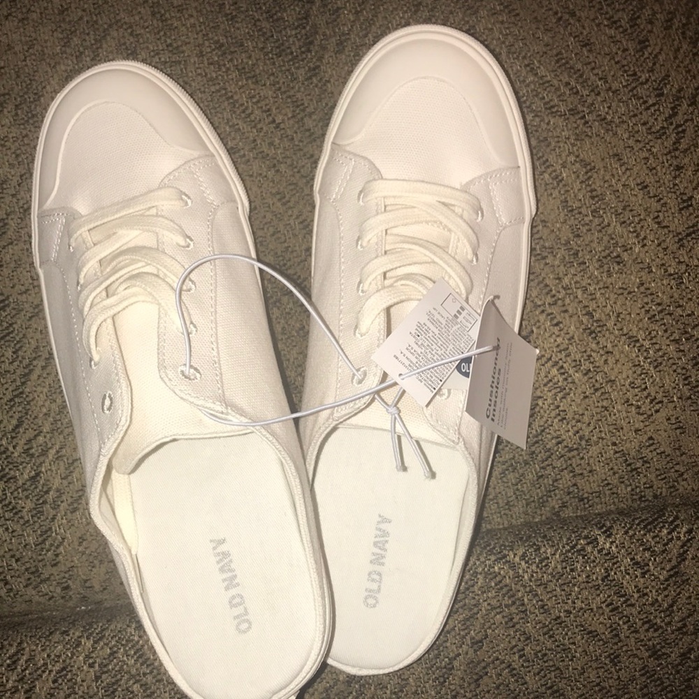Slip on canvas sneaker mules